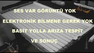 görüntü yok ses var televizyon arıza tespiti