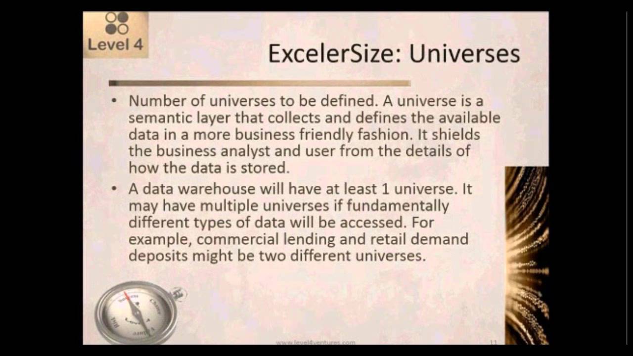 Sizing with ExcelerSize: Module 3 - Data Warehouse