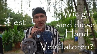 4 Mobile Ventilatoren im Test von Handfan - Ventilator gegen Hitze zum Mitnehmen im Vergleich Test