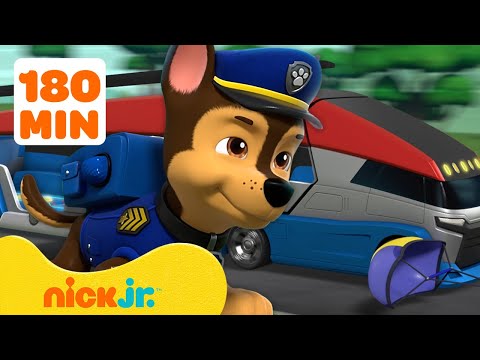 PAW Patrol's Chase is On The Case Best Moments! ⭐️ 3 Hour Compilation | Nick Jr.