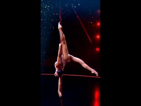 🌍Wold Pole Dance Champion Shows Amazing Grace | Got Talent 2022 #Shorts