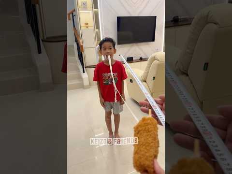 Hah ga percaya lomba tarik keju corndog bisa sampe 120 cm⁉️