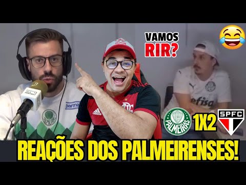 VAMOS RIR? REAÇÕES DOS PALMEIRENSES (TÁ LÁ DENTRO)  PALMEIRAS 1X2 SAO PAULO