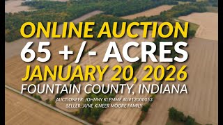 65+/- Acre Farm & Land Auction in Fountain County, Indiana | Jan. 20, 2026