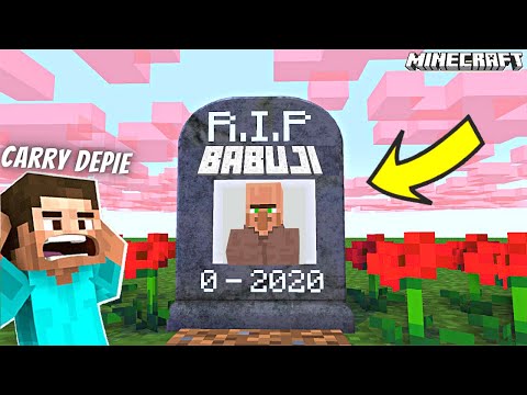 BABUJI is NO MORE in MINECRAFT ..😢😢