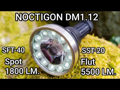 Noctigon Emisar DM1.12 Led Taschenlampe Spot&Flood Light Led Taschenlampe Test Review Flashlight
