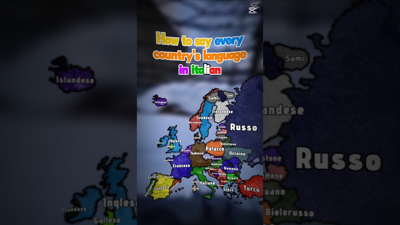 How to say every country's language in italian #mapping #mapper #europe #geography #map #italian