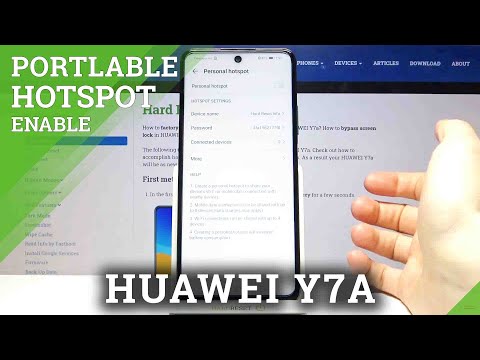 How to Activate Portable Hotspot on HUAWEI Y7a – Wi-Fi Sharing