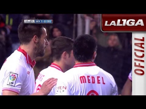Gol de Negredo (1-0) en el Sevilla FC - Celta de Vigo - HD