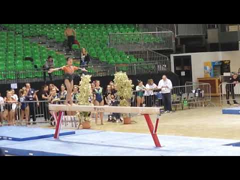 Campionato Italiano ginnastica Firenze 2020 serie B kate Christal  Mahor trave Geas Pro lissone
