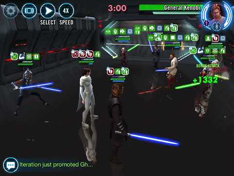 Padme CAT counters Jedi Master Kenobi CAT | SWGOH