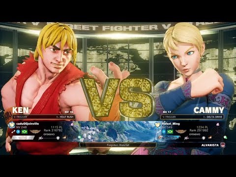 STREET FIGHTER V ARCADE EDITION - cadu00joinville (Ken) VS Rafael_Ming (Cammy)