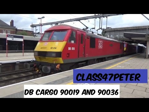 DB Cargo 90019 'Multimodal' & 90036 'Driver Jack Mills' Haul an Intermodal Through Stafford 20/7/20