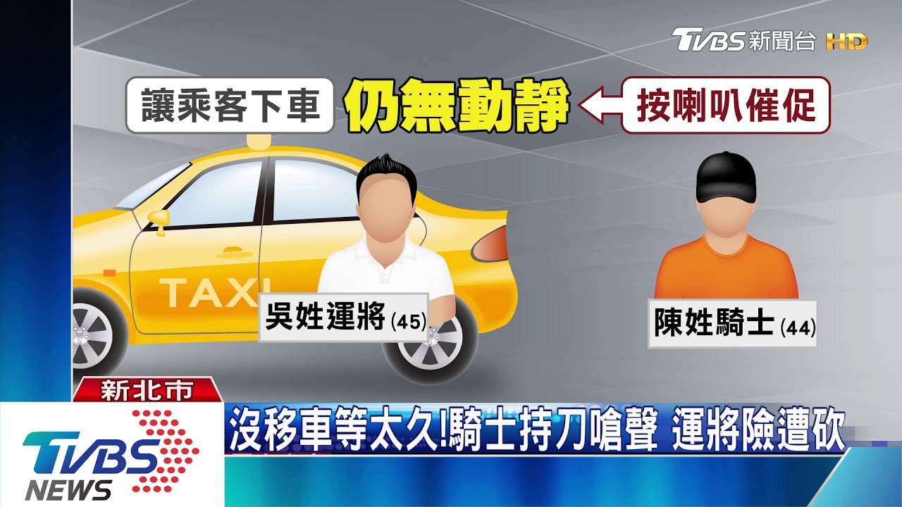 沒移車等太久! 騎士持刀嗆聲運將險遭砍