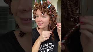 I put 300 PAPER straws in my hair and these are the results 🥲 #hairstyle #longhair