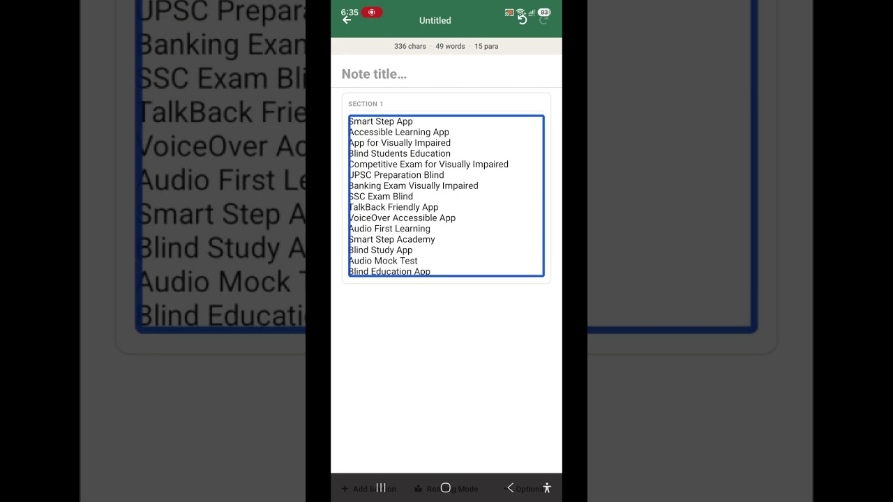 Smart Step accessible learning app competitive aspirant Education should be accessible to everyone