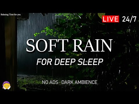 🔴 Fall Asleep in 5 Minutes with Soft Rain Sound | Natural White Noise for Deep Sleep and Relaxation