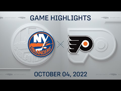 NHL Preseason Highlights | Islanders vs. Flyers - October 4, 2022