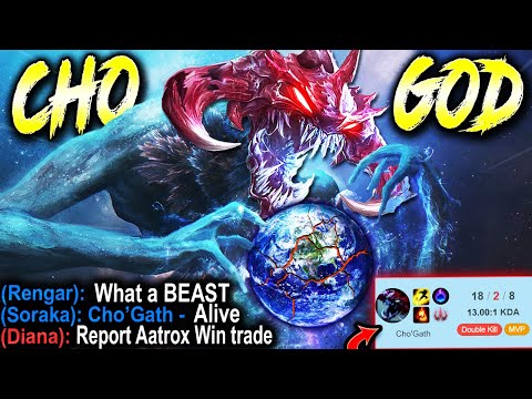 I made Aatrox to be weaker than a CREEP 🔥 Learn how to play Cho'Gath and DOMINATE League of Legends