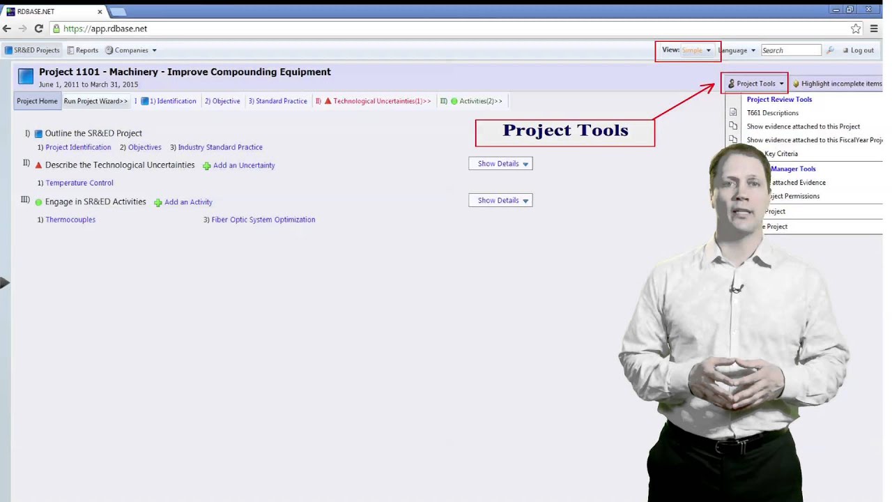 2) R&D MANAGER ROLE - project management