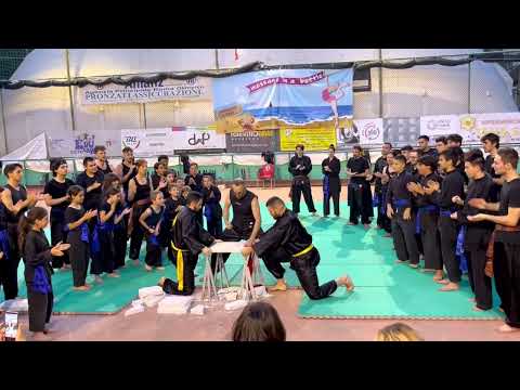 Kung Fu Shaolin Guang - Rottura Travertino da 3 cm