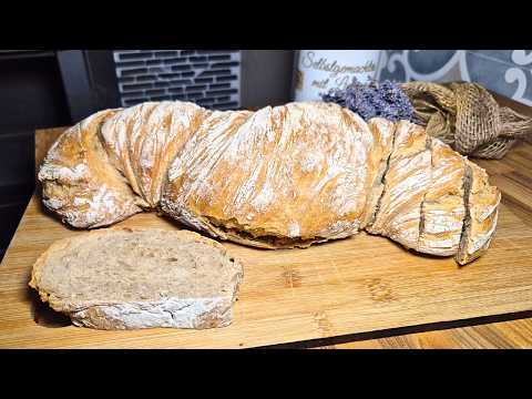 Bestes Wurzelbrot 😋 Knetfrei und einfach selbst gemacht #279