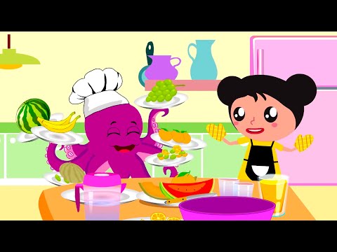 SAŁATKA OWOCOWA - ŚPIEWAJĄCE PRZEPISY | Piosenki dla dzieci - Małgorzata Kosik