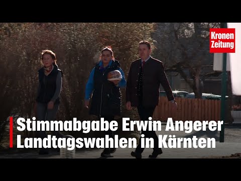 Stimmabgabe Erwin Angerer, FPÖ | Landtagswahlen Kärnten