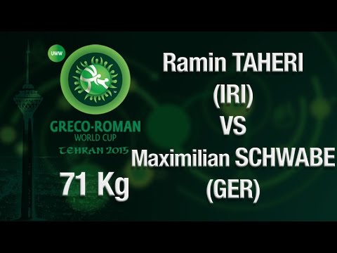 Group A, Round 3 - Greco-Roman Wrestling 71 kg - R. TAHERI (IRI) vs M. SCHWABE (GER) - Tehran 2015