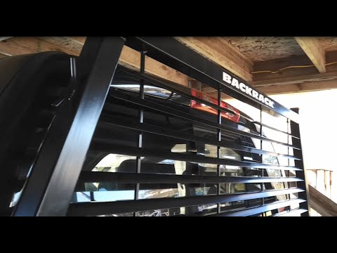 Louvered Backrack install on a dodge ram