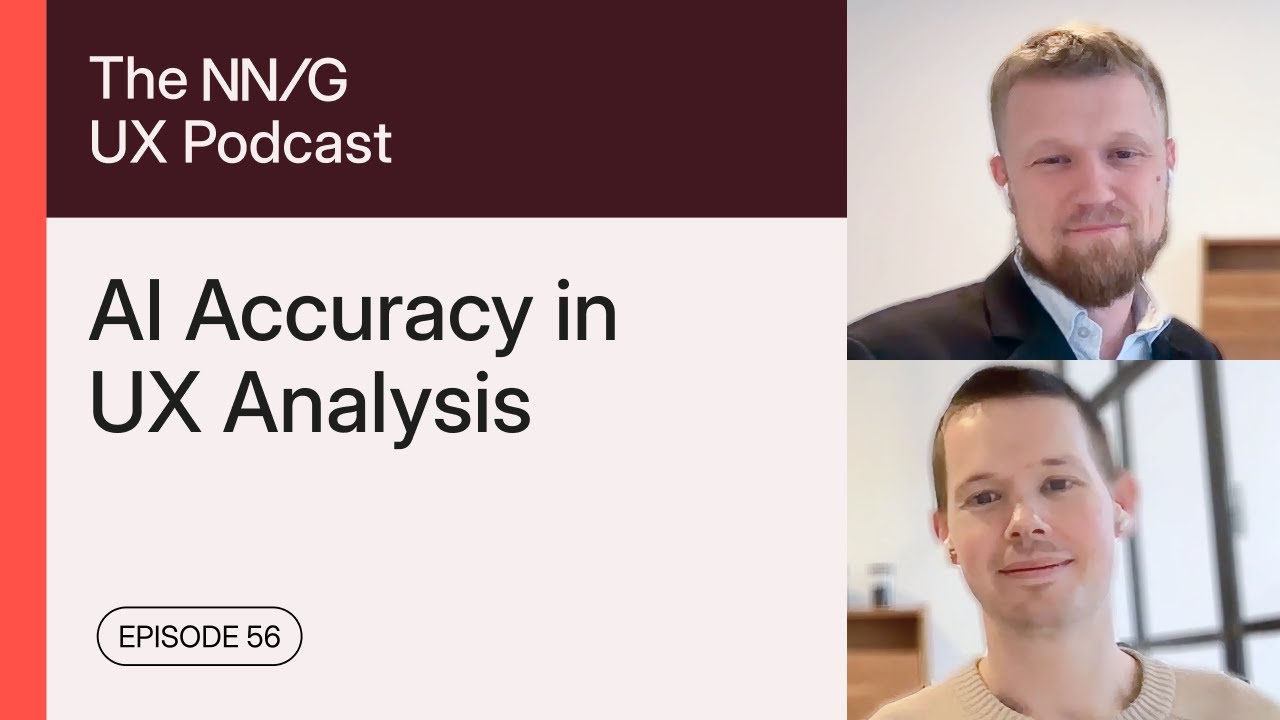 56. AI for UX Analysis: How Accurate Is It? (feat. Christian Holst & Jamie Holst, Baymard Institute)