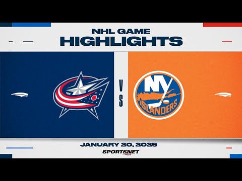 NHL Highlights | Islanders vs. Blue Jackets - January 20, 2025