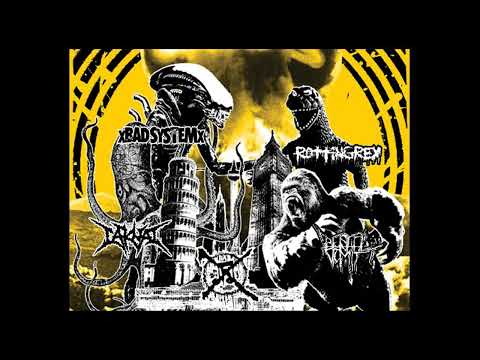 Laknat & Rotting Rex & Bestial Vomit & xBADSYSTEMx - Mince & Grind 4 Way Split (2012)