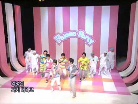 Superjuiorhappy - Pajama Party @SBS Inkigayo 인기가요 20080803