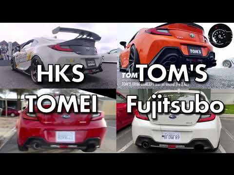Top Four 2022 GR86 & BRZ Exhaust Sound Comparisons Part 2