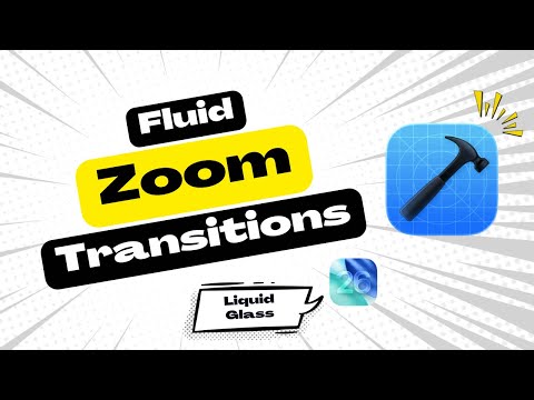 Liquid Glass Effect + Zoom Transitions - iOS 26 - Fluid Transitions - SwiftUI thumbnail