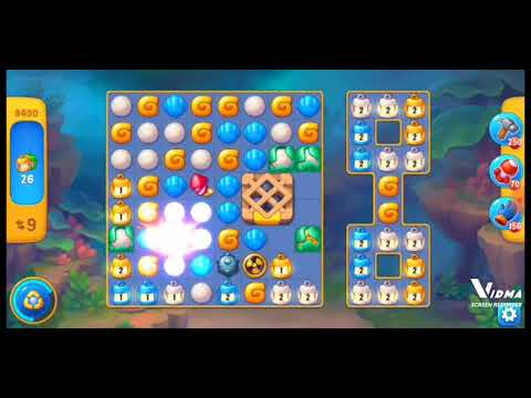 Fishdom. 9490 level no boosters and diamonds. 15 moves