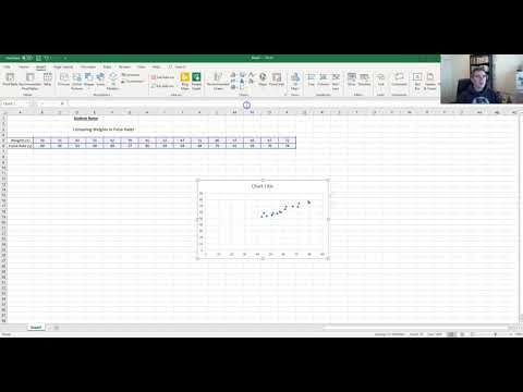 Using Excel For Bivariate Data To Create A Scatterplot