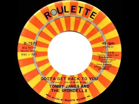 1970 HITS ARCHIVE: Gotta Get Back To You - Tommy James & The Shondells (mono 45)