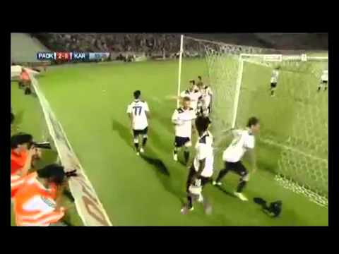 Paok vs Karpaty Lviv 2-0 (18-08-2011) Goals and  highlights