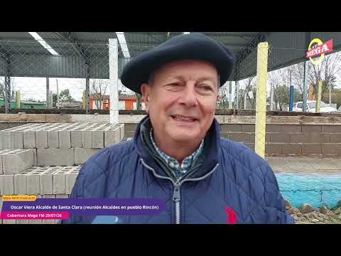 Oscar Viera - Alcalde Cerro Chato - reunión de Alcaldes en pueblo Rincón -Mega FM 91.9 Vergara