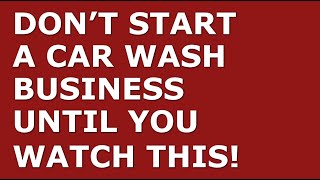 How to Start a Car Wash Business | Free Car Wash Business Plan Template Included