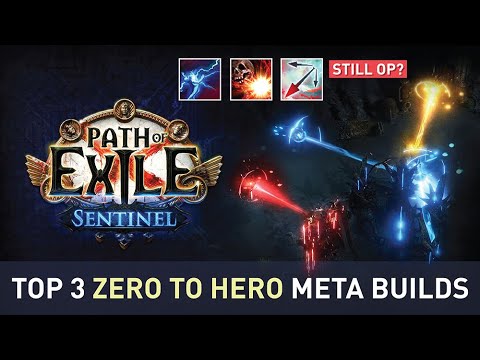 【Top 3 Meta Builds】that DESTROYS the END GAME easily~ (Not league starter) 3.18 Sentinel League