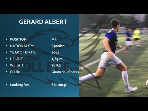 Gerard Albert COMMITTED- College soccer recruiting video Fall 2019