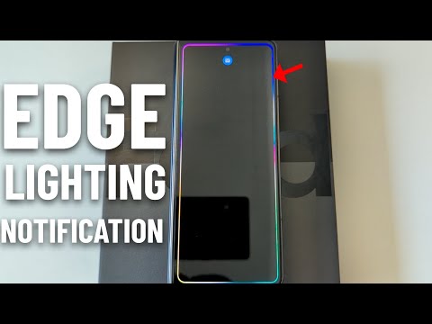 How to turn on Edge lighting notification for Any Samsung Galaxy Z Fold Series Phone