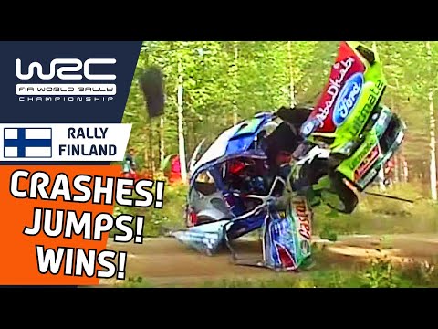 Memorable Moments of WRC Rally Finland 2021 : Famous Wins, Crashes and Jumps!