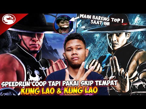 SPEEDRUN COOP MORTAL KOMBAT SHAOLIN MONKS (HARD) !! - BUT USING 2 KUNG LAO & USING BUG SKIP PLACE