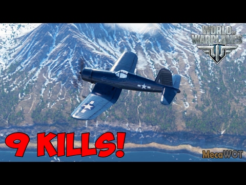 World of Warplanes | Chance-Vought F4U-1 Corsair | 9 KILLS - Replay Gameplay 1080p 60 fps