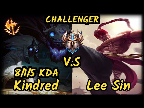 Kirei (KINDRED) vs LEE SIN - 8/1/5 KDA JUNGLE CHALLENGER GAMEPLAY - EUW