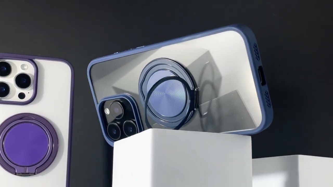 TPU+PC чехол Metal Ring with MagSafe для Apple iPhone 14 / 13 (6.1) Черный